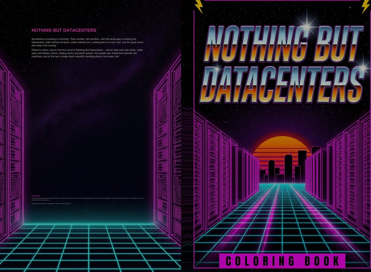 The full cover: back, spine and front