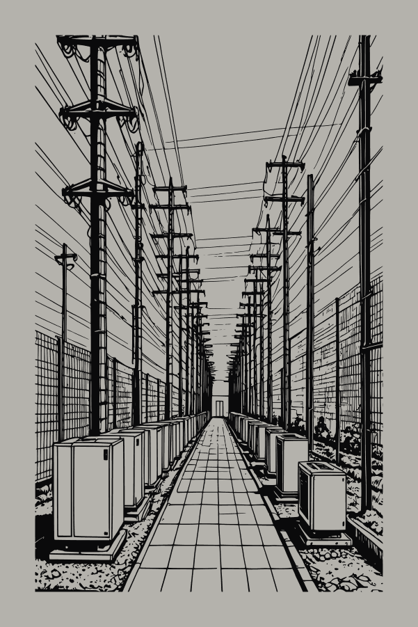 Plate 6, substation yard