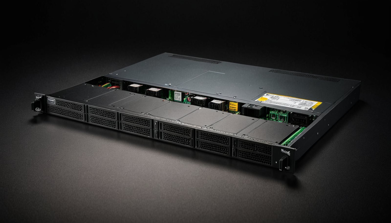 a slim 1U rack-mount server