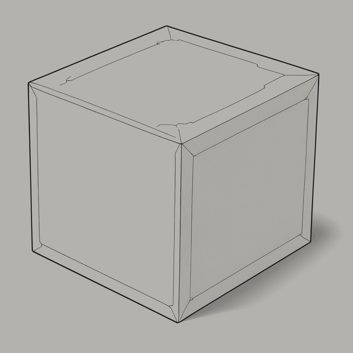 Figure 10.2. The black box, drawn in outline. Its contents are not shown.